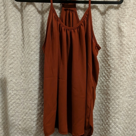 Orange racerback top - Picture 2 of 2